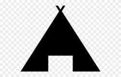 Tent Clipart Simple - Tee Pee Clip Art - Png Download ...