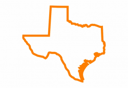 Texas State Outline Clip Art Free - Texas Clipart Orange ...