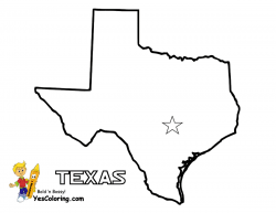 Texas Map Coloring Page - Coloring Home