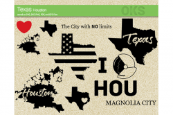 texas svg, houston svg files, vector, clipart, cricut ...