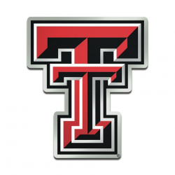 Texas Tech Red Raiders Metallic Freeform Logo Auto Emblem