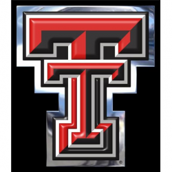 Chrome Domz Texas Tech Logo, Large, 20 x 15 in.