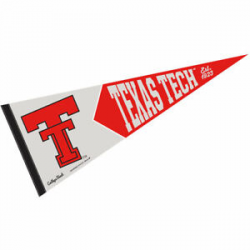 Details about Texas Tech University Vault, Retro and Vintage Logo Pennant