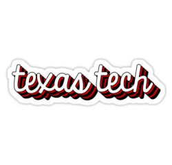 Texas Tech Retro | Sticker | Texas tech logo, Stickers ...