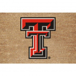 Colored Logo Door Mat Texas Tech