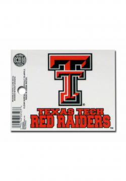 Texas Tech Red Raiders Small Auto Static Cling - 7140081