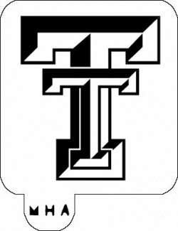 TEXAS TECH UNIVERSITY - MR. HAIR ART STENCIL