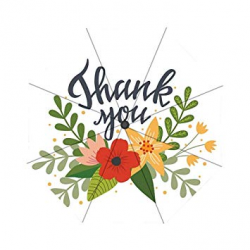 Amazon.com: Thank You Flowers Clip Art Umbrella Custom Umbrella ...