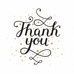Greeting & Note Cards Calligraphy , thank you PNG clipart ...