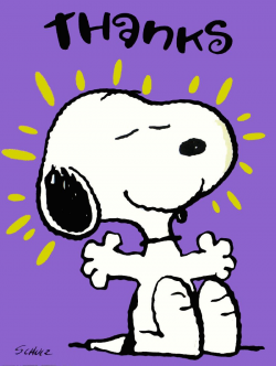 Snoopy Thank You Cards Snoopn4pnutscom clipart free image