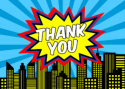 Superhero Thank You Cards | Zazzle
