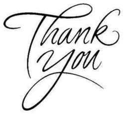 Thank You Clip Art Black And White | Clipart Panda - Free Clipart Images