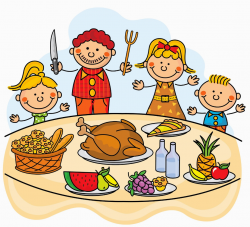 Family at thanksgiving dinner clipart clipartxtras - Cliparting.com
