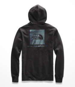 The North Face Men’s Red Box Logo Hooded Sweatshirt - TNF Black /  Iridescent Multi