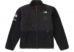 Supreme The North Face Arc Logo Denali Fleece Jacket Black