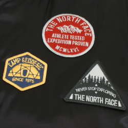 The North Face Black Insulated Barstol Patch Accent Bomber Large Jacket  Size 12 (L)