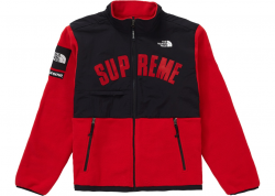 Supreme The North Face Arc Logo Denali Fleece Jacket Red