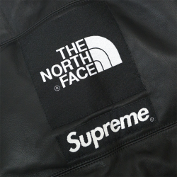 Supreme X The North Face / シュプリーム X North Face Leather Nuptse Jacket /  レザーヌプシジャケット BLACK / black black small size 2017AW FW domestic regular  article ...