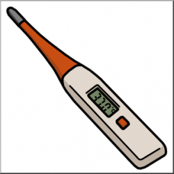 Clip Art: Medicine & Medical Technology: Thermometer ...