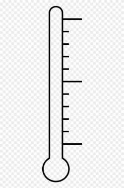 Blank Thermometer Clip Art - Transparent Thermometer - Png ...
