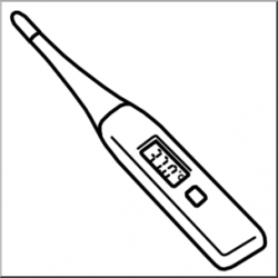 Clip Art: Medicine & Medical Technology: Thermometer ...