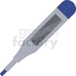 medical digital thermometer vector clipart. Royalty-free clipart # 409093