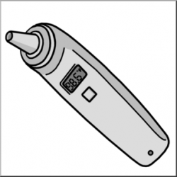 Clip Art: Medicine & Medical Technology: Thermometer ...