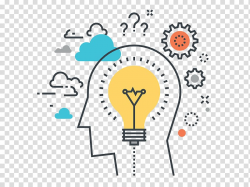 Yellow light bulb , Design thinking Thought Concept Graphic ...