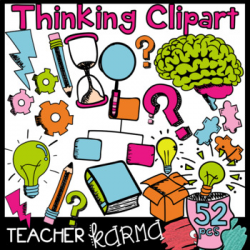 Critical Thinking & Comprehension Clipart Doodles