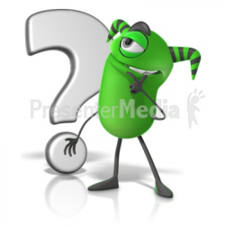 M Monster Thinking - 3D Figures - Great Clipart for ...