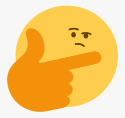 Think Big Thinkbig - Thinking Emoji Small Face , Free ...