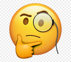 Rich Thinking Emoji - Thinking Face Emoji Png Clipart ...