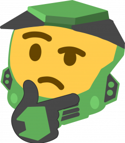 Drew a Chief Thinking Emoji : halo