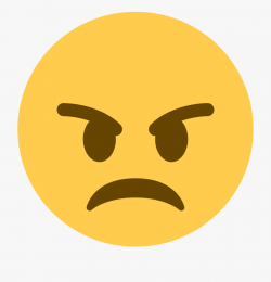 Angry Face - Angry Emoji Twitter , Transparent Cartoon, Free ...