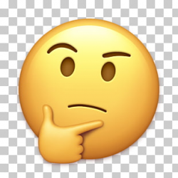 Emojipedia Sticker Emoticon, Thinking, thinking emoji ...