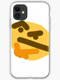 \'Thonking/Thinking Emoji\' iPhone Case by Regseh