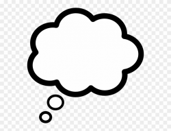 Cloud Clipart Text - Thought Bubble Png Transparent Png ...