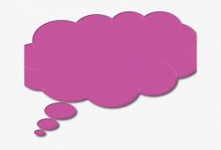 Speech Bubble Clipart Thinking - Thought Bubble Colored ...