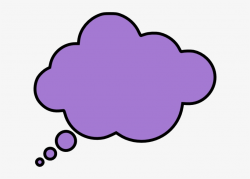 Thinking - Colorful Thought Bubble Png Transparent PNG ...