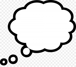 Bubble Emoji Thought Balloon Symbol - thinking man png ...