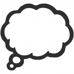 Bubble Emoji Thought Balloon Symbol - thinking man png ...