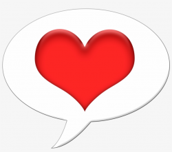 Cute Thought Bubble Png - Speech Bubble With A Heart PNG ...