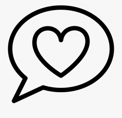 Printable Thought Bubbles - Speech Bubble With Heart Png ...