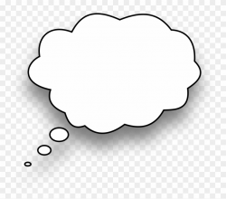 Speech Balloon Thought Bubble Clip Art - Thinking Bubble ...