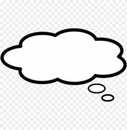 bubble speech thinking - white thought bubble transparent ...