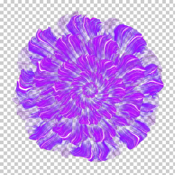 Purple Flower Thumbnail, Hand-painted purple light effect ...