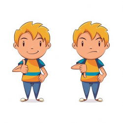 Kid thumbs up thumbs down Clipart Image | +1,566,198 clip arts