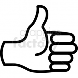 thumbs up hand vector icon . Royalty-free icon # 406814