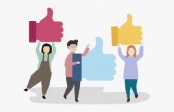 People Thumbs Up Vector Clipart , Png Download - People ...