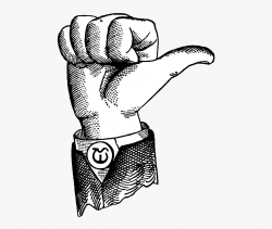 Presentation Paper People Hands - Vintage Thumbs Up Png ...